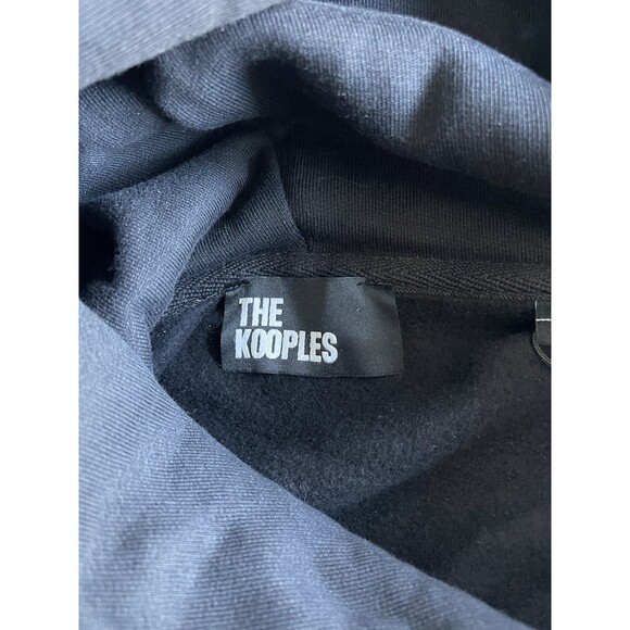 NTW The Kooples What is Sweatshirt Hoodie Black Euro Size 2 Medium Unisex $220 - Picture 5 of 13